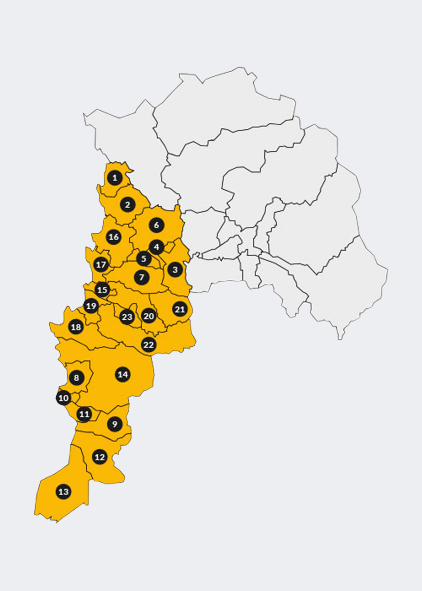 Mapa Región Valparaíso